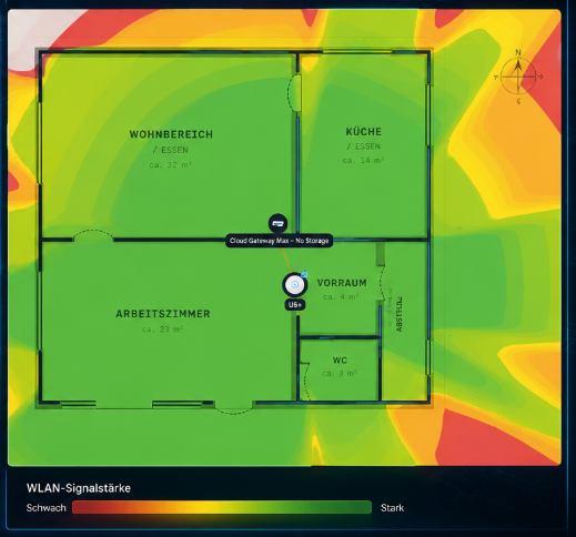 Professionelle WLAN-Heatmap Planung durch Netwise IT